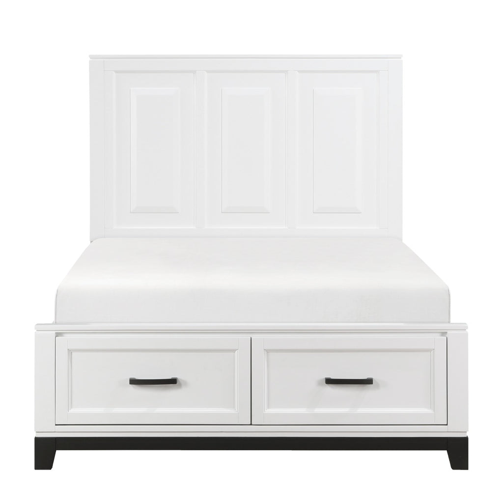 1450WHF-1* Full Platform Bed with Footboard Storage