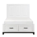 1450WHF-1* Full Platform Bed with Footboard Storage