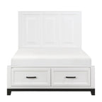 1450WHF-1* Full Platform Bed with Footboard Storage