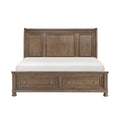 2259KBR-1EK* Eastern King Platform Bed with Footboard Storage