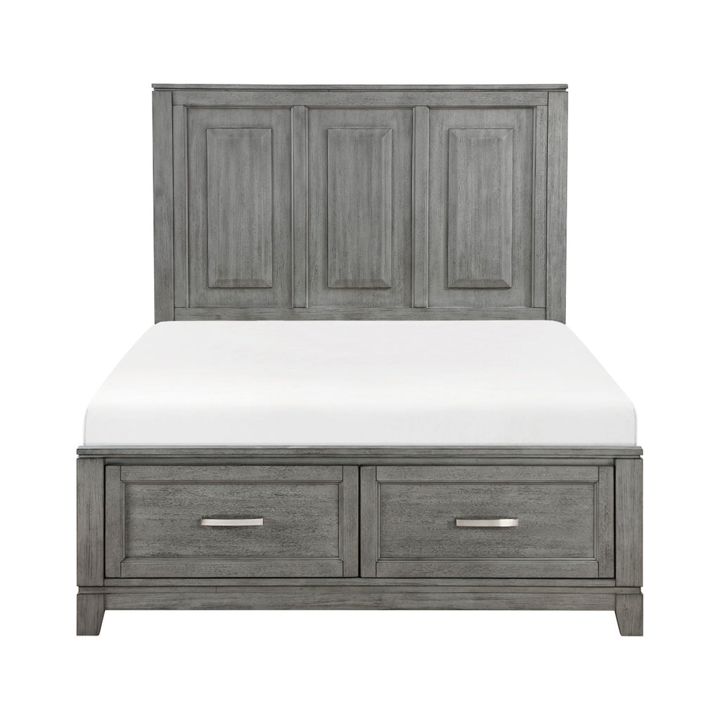 1450F-1* Full Platform Bed with Footboard Storage