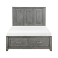 1450F-1* Full Platform Bed with Footboard Storage