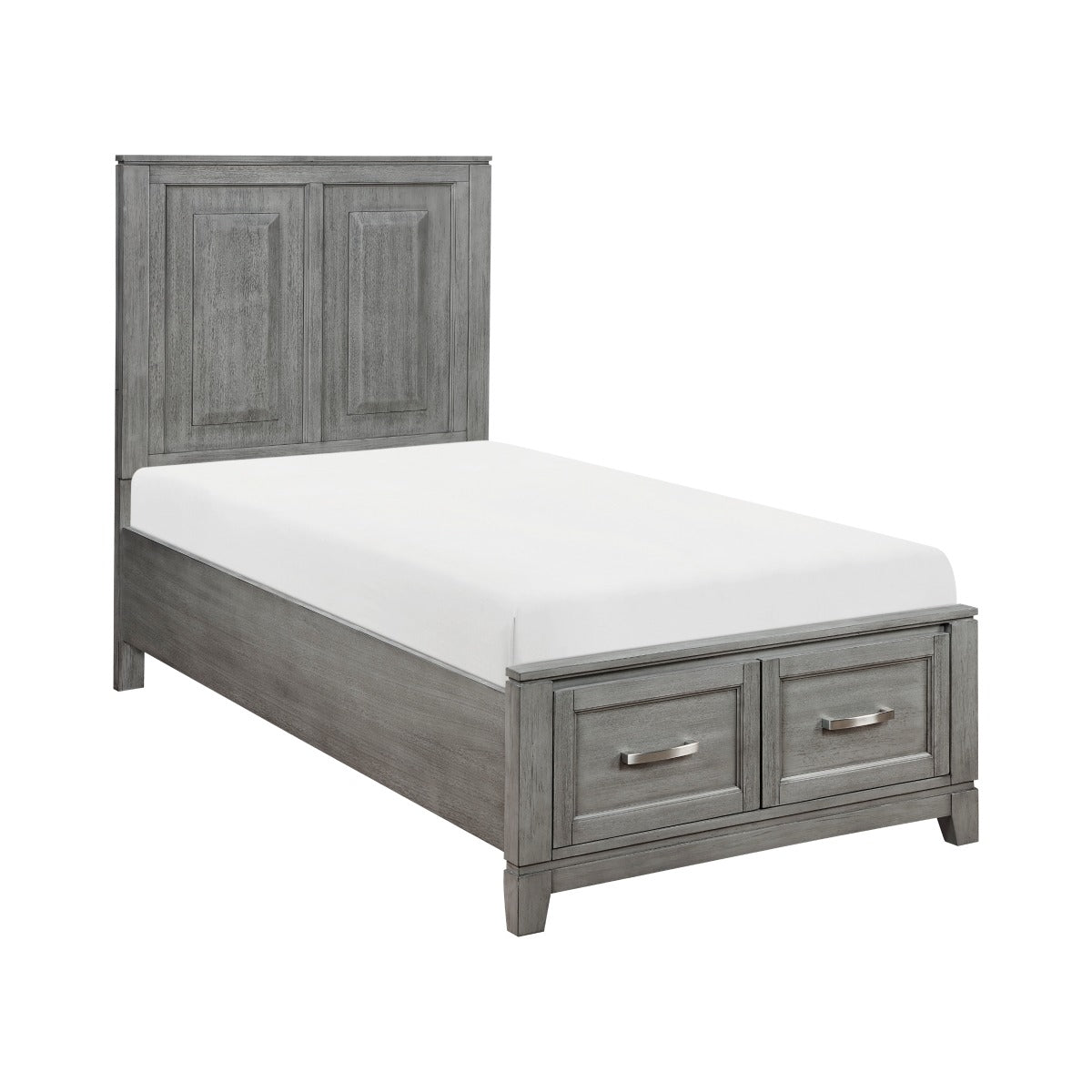 1450T-1* Twin Platform Bed with Footboard Storage