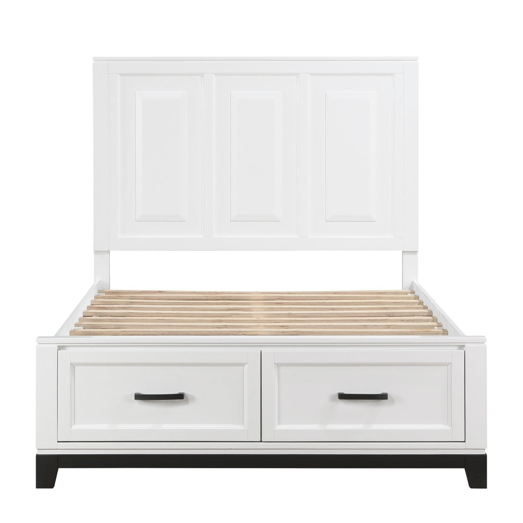1450WHF-1* Full Platform Bed with Footboard Storage