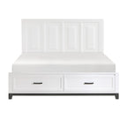 1450WHK-1EK* Eastern King Platform Bed with Footboard Storage