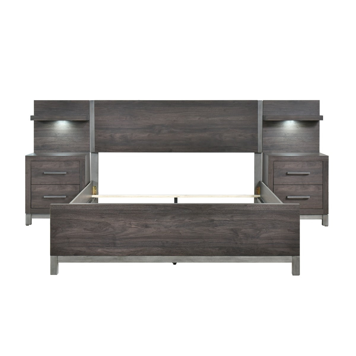 1577DG-1*WB 5pc Set Queen Wall Bed (QB+2NS+2NS-P)