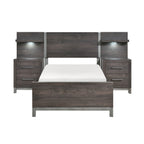 1577DGT-1*WB 5pc Set Twin Wall Bed (TB+2NS+2NS-P)