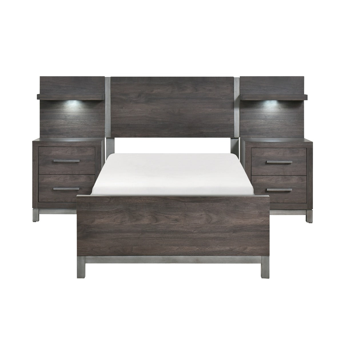 1577DGT-1*WB 5pc Set Twin Wall Bed (TB+2NS+2NS-P)