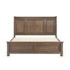 2259KBR-1EK* Eastern King Platform Bed with Footboard Storage