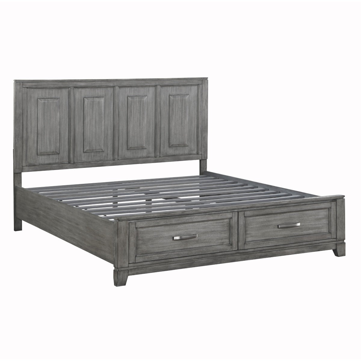 1450K-1EK* Eastern King Platform Bed with Footboard Storage