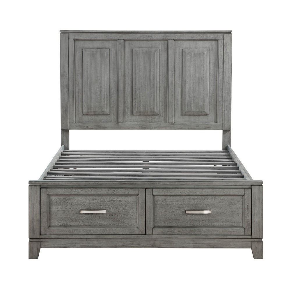 1450F-1* Full Platform Bed with Footboard Storage