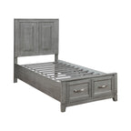 1450T-1* Twin Platform Bed with Footboard Storage