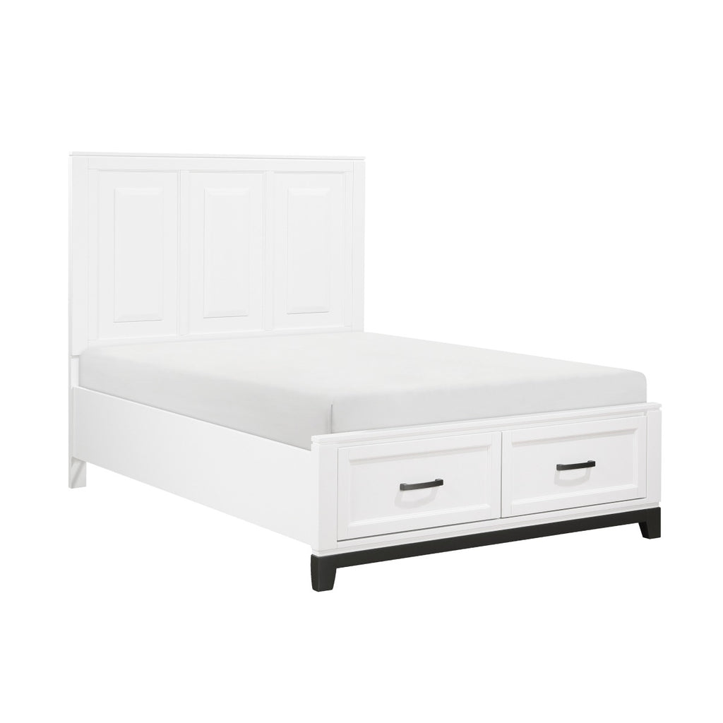1450WHF-1* Full Platform Bed with Footboard Storage