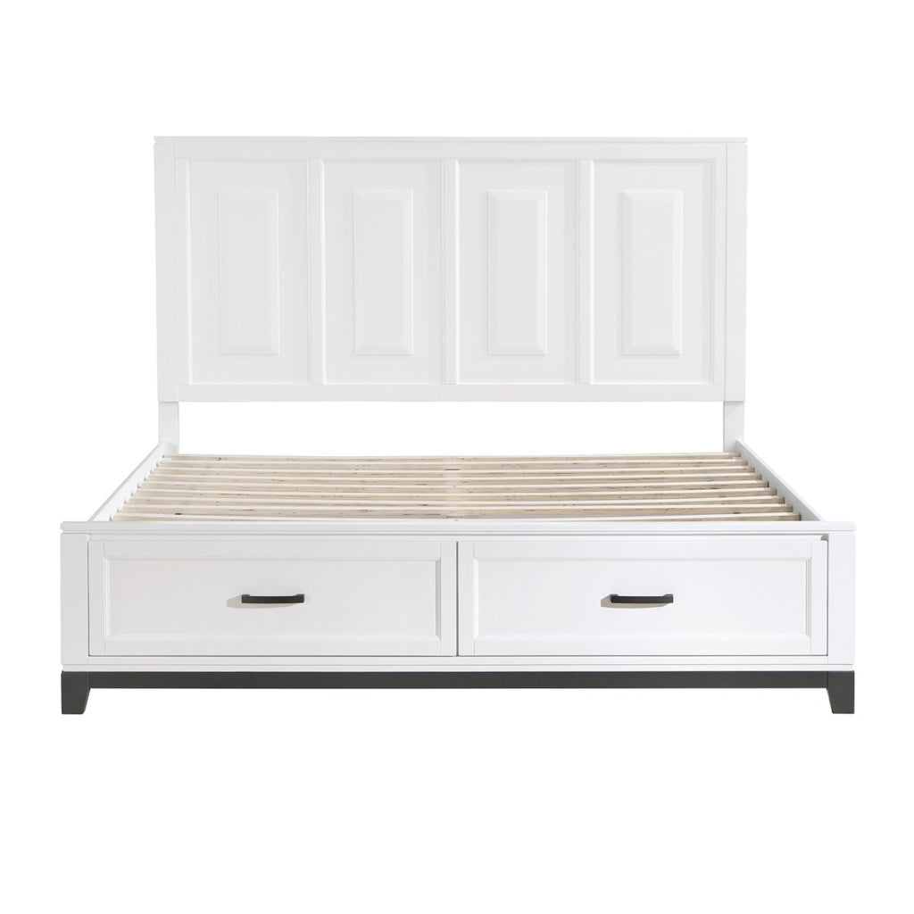 1450WHK-1EK* Eastern King Platform Bed with Footboard Storage