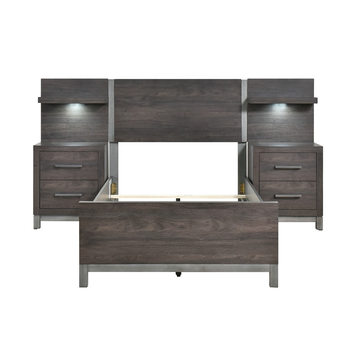 1577DGT-1*WB 5pc Set Twin Wall Bed (TB+2NS+2NS-P)
