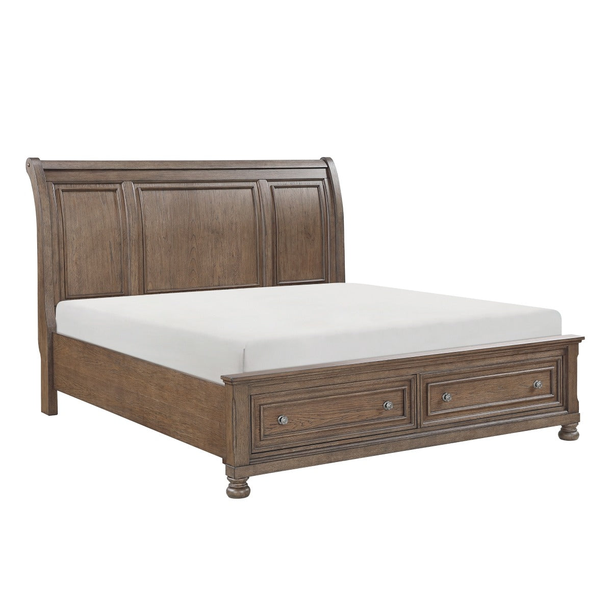 2259KBR-1EK* Eastern King Platform Bed with Footboard Storage