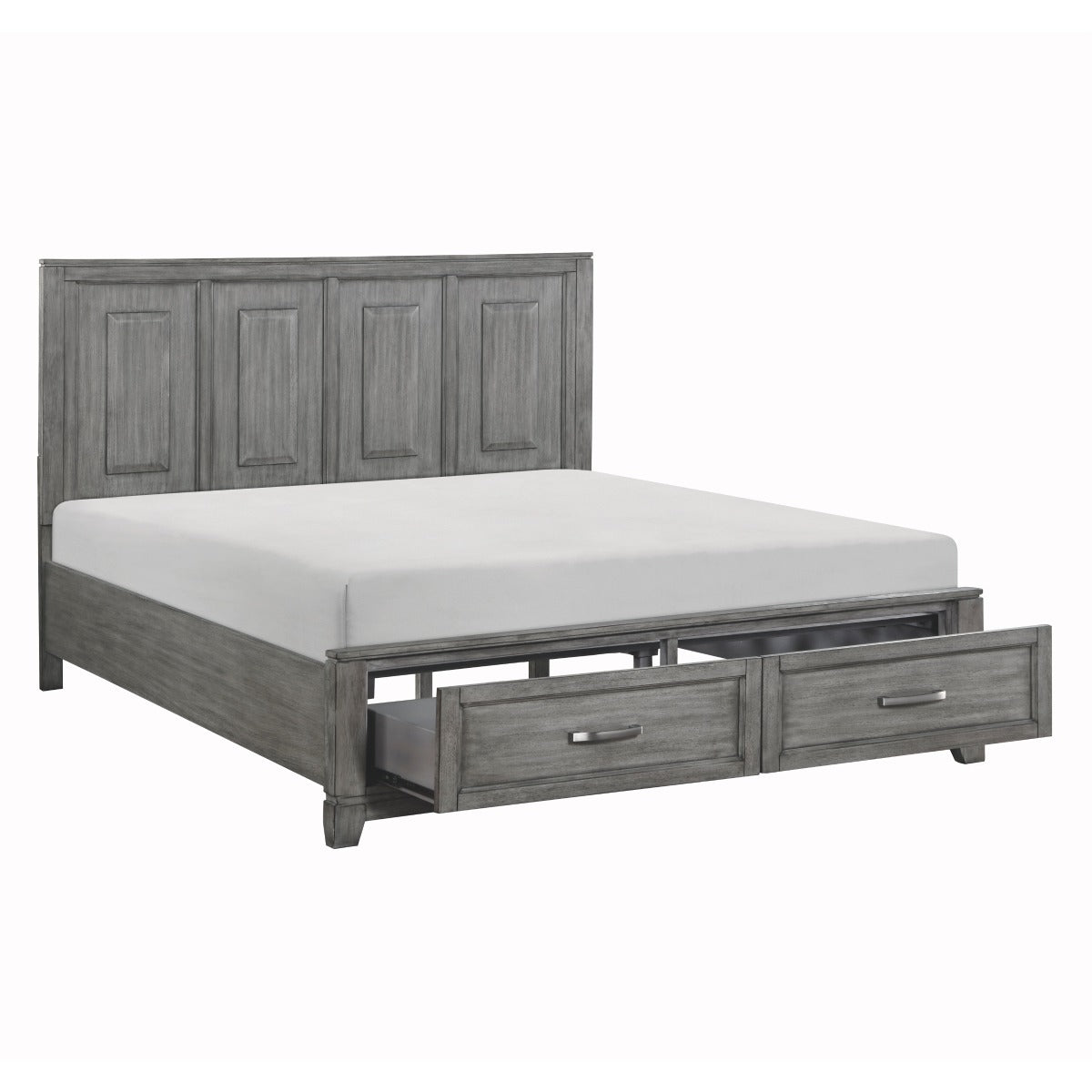 1450K-1EK* Eastern King Platform Bed with Footboard Storage
