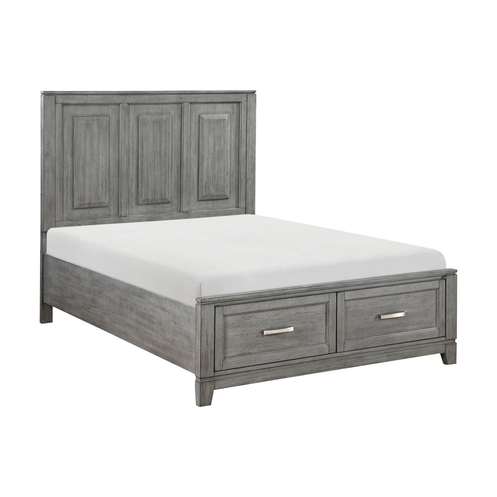 1450F-1* Full Platform Bed with Footboard Storage