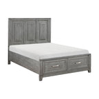 1450F-1* Full Platform Bed with Footboard Storage