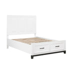 1450WHF-1* Full Platform Bed with Footboard Storage