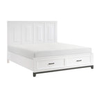 1450WHK-1EK* Eastern King Platform Bed with Footboard Storage