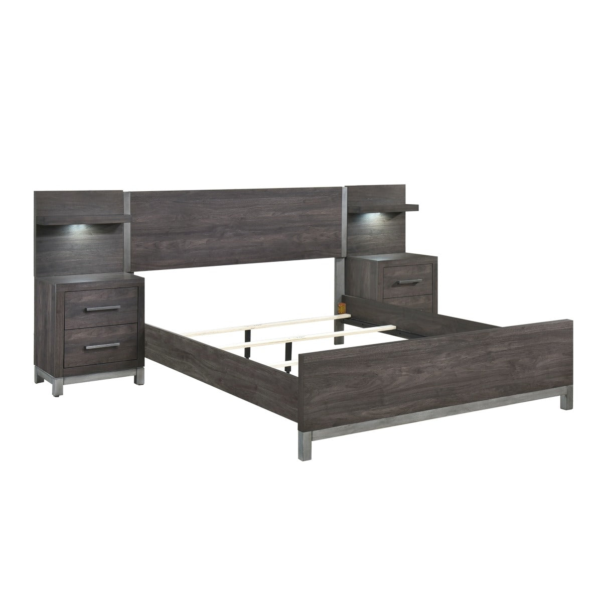 1577DG-1*WB 5pc Set Queen Wall Bed (QB+2NS+2NS-P)