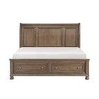 2259BR-1* Queen Platform Bed with Footboard Storage