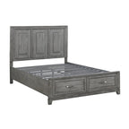 1450-1* Queen Platform Bed with Footboard Storage