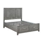 1450F-1* Full Platform Bed with Footboard Storage