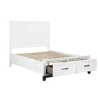 1450WHF-1* Full Platform Bed with Footboard Storage