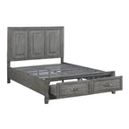 1450-1* Queen Platform Bed with Footboard Storage