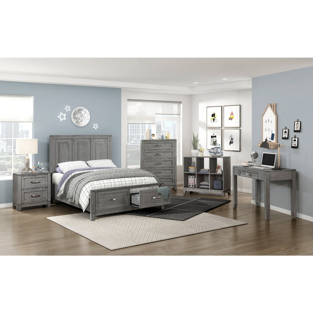 1450F-1* Full Platform Bed with Footboard Storage