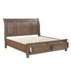 2259KBR-1EK* Eastern King Platform Bed with Footboard Storage
