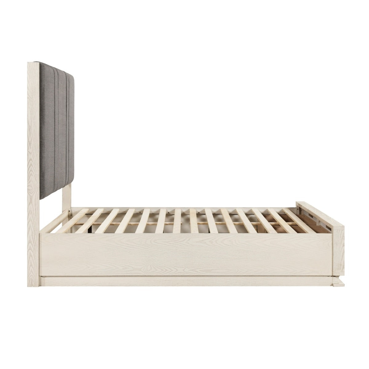 2391-1* Queen Platform Bed with Footboard Storage