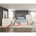 2391-1* Queen Platform Bed with Footboard Storage