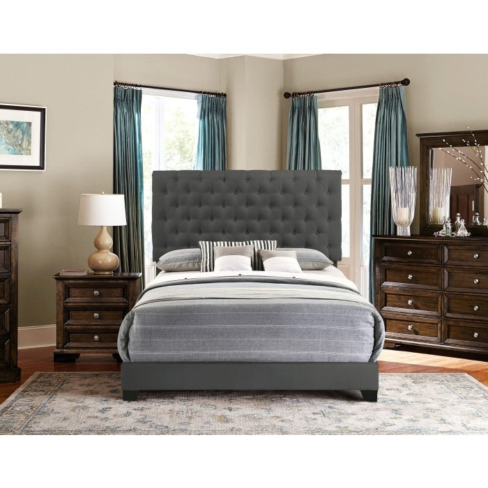SH278FDGR-1 FULL BED W/DARK GREY FABRIC