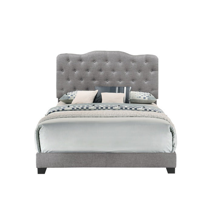 SH276KGRY-1 KING BED W/GREY FABRIC