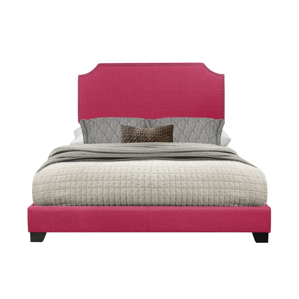 SH235PNK-1 QUEEN BED W/PINK FABRIC,3A