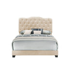 SH276KBGE-1 KING UPHL BED W/ BEIGE COLOR