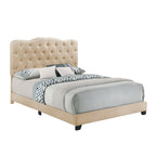 SH276KBGE-1 KING UPHL BED W/ BEIGE COLOR