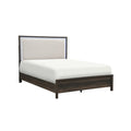 SH2105K-1EK* KING UPHL BED W/ LED, CHERRY