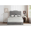 SH276KGRY-1 KING BED W/GREY FABRIC