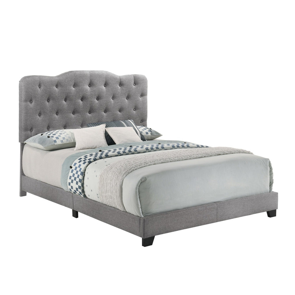 SH276KGRY-1 KING BED W/GREY FABRIC