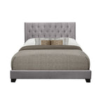SH215KGRY-1 KING BED W/GREY FABRIC
