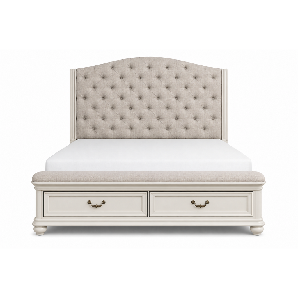SH2318WHUPK-1EK* EASTERN UPHL KING BED