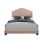 SH255KBGE-1 KING BED W/BEIGE FABRIC