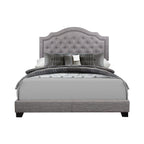 SH255KGRY-1 KING BED W/GREY FABRIC