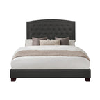 SH275KDGR-1 KING BED W/DARK GREY FABRIC