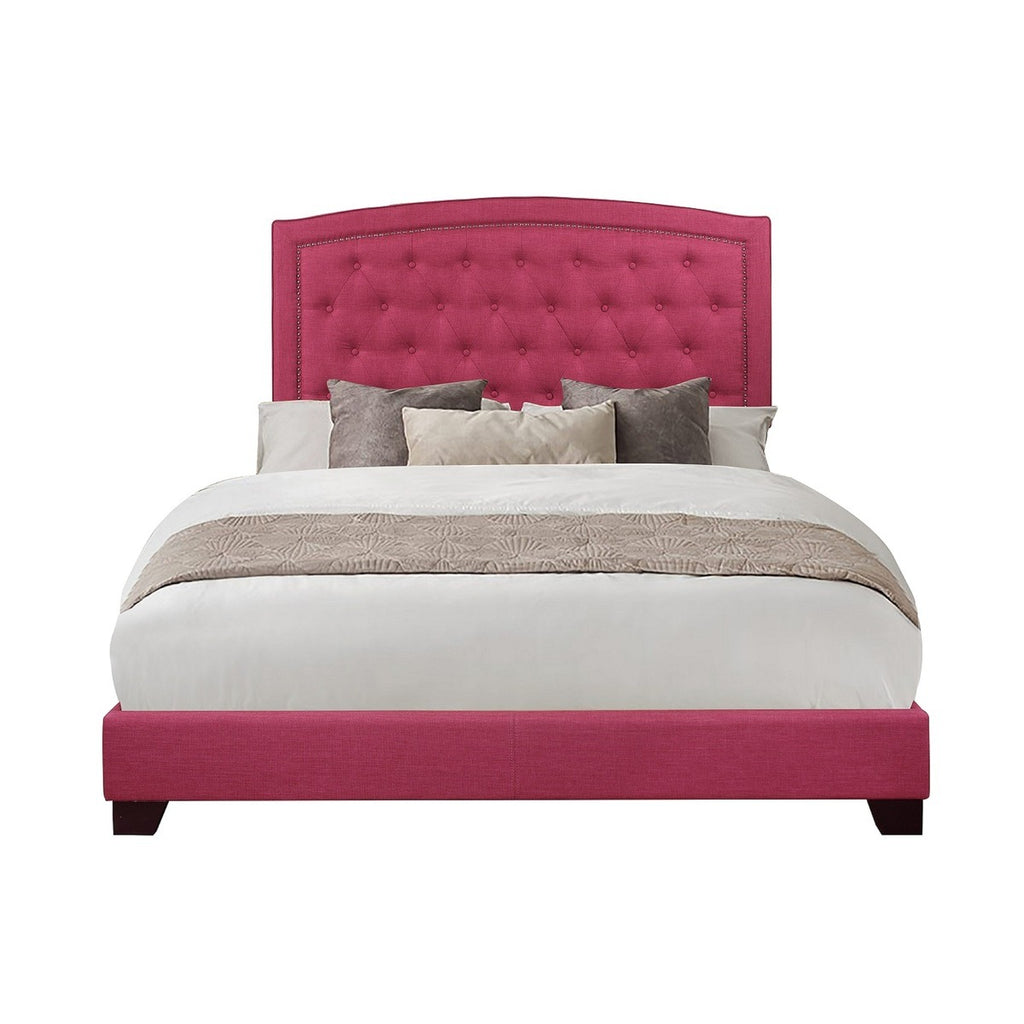 SH275KPNK-1 KING BED W/PINK FABRIC