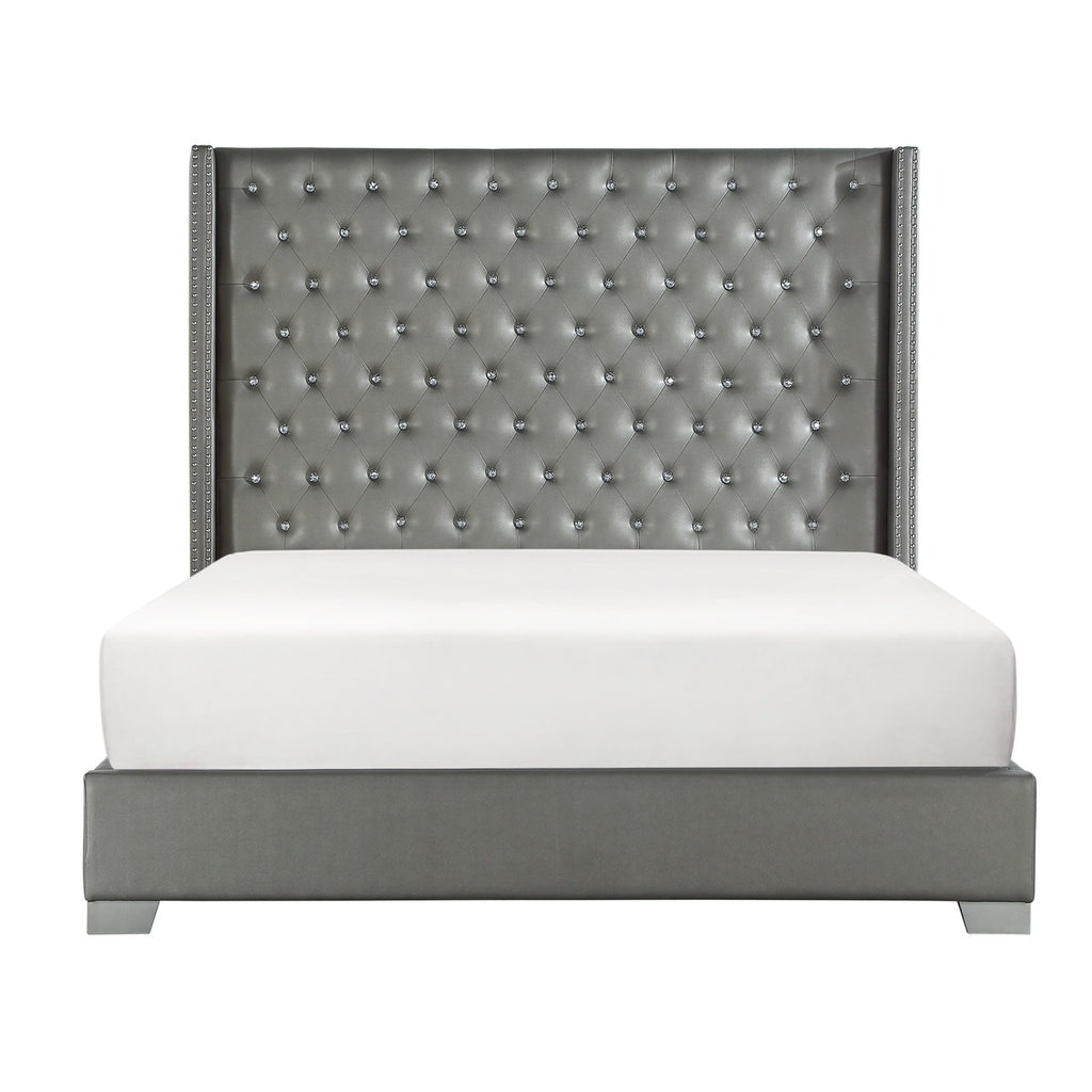 SH228K-1* UPHL PU EK BED, SILVER